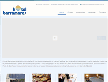 Tablet Screenshot of hotelbarramares.com.br